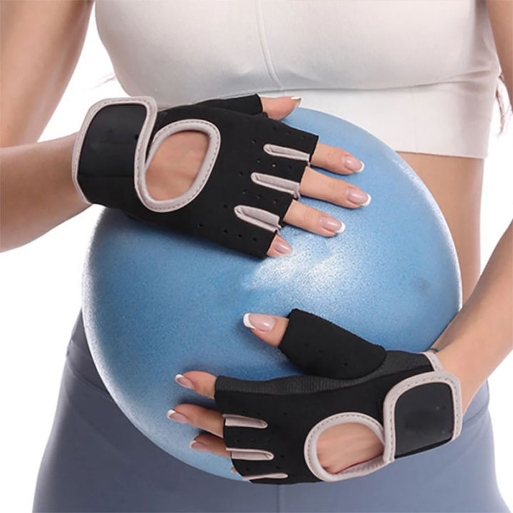 ยกเวทออกกำลังกายครึ่งถุงมือแบบเปิดครึ่งนิ้ว-pb-สำหรับผู้ชายที่มีมือชุดออกกำลังกายสำหรับผู้หญิงถุงมือฟิตเนส