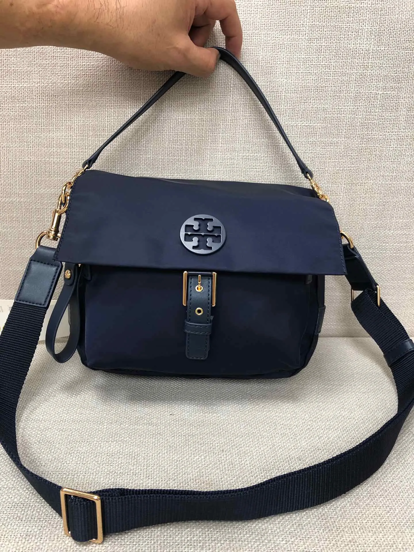 TORY BURCH PIPER Nylon Tote Crossbody Bag 24*16*9CM | Lazada Singapore