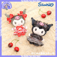 11เซนติเมตรญี่ปุ่น Sanrio Kuromi เชอร์รี่สตรอเบอร์รี่รูปนุ่มตุ๊กตา Kawaii การ์ตูนอะนิเมะกะโหลกโบว์ตุ๊กตาจี้สำหรับ Kawaii ของขวัญ