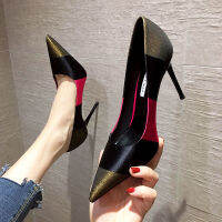ร้อน, ร้อน★รองเท้าส้นสูง รองเท้าทำงาน ส้น 6cm/8cm เบอร์ 34-39 รองเท้าสไตล์ฝั่งเสศ