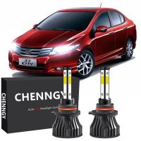 สำหรับ Honda City TMO 5ThGen ปี2010-2014 (ไฟหน้า)-หลอดไฟหน้า LED ไฟต่ำ6000K 12V-32V Qty2สีขาวสว่าง