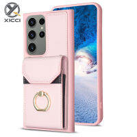 XICCI สำหรับ S23 Samsung พิเศษ S22บวก S21บวก S21Ultra S21FE หนังกระเป๋าเงินแบบฝาพับปลอกที่มีเครดิตหลายกระเป๋าเก็บบัตรฝาครอบกระเป๋าเก็บบัตร