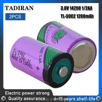 ส่งฟรี2ชิ้น3.6V สำหรับ TADIRAN ER14250 TL-5902เซลล์หลัก1/2AA สำหรับเมตรอุปกรณ์อิเล็กทรอนิกส์ PLC ลิเธียม