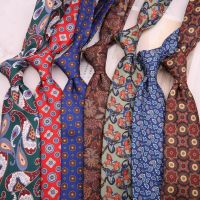 {EDDLYT} Linbaiway 9ซม. Mens Classic Neckties สำหรับ Mens Suits ดอกไม้พิมพ์ชุดคอ Ties Gravatas สุภาพบุรุษ Tuxedos งานแต่งงาน Tie