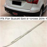 Stainless Steel Exterior Accessories Fit For Suzuki Sx4 s-cross 2014 - 2021 Rear Trunk Tailgate Bottom Lid Stripe Cover Trim