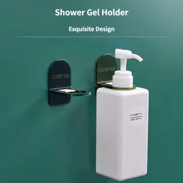 Shower Gel Bottle Rack,adhesive Wall Mounted Soap Bottle Holder