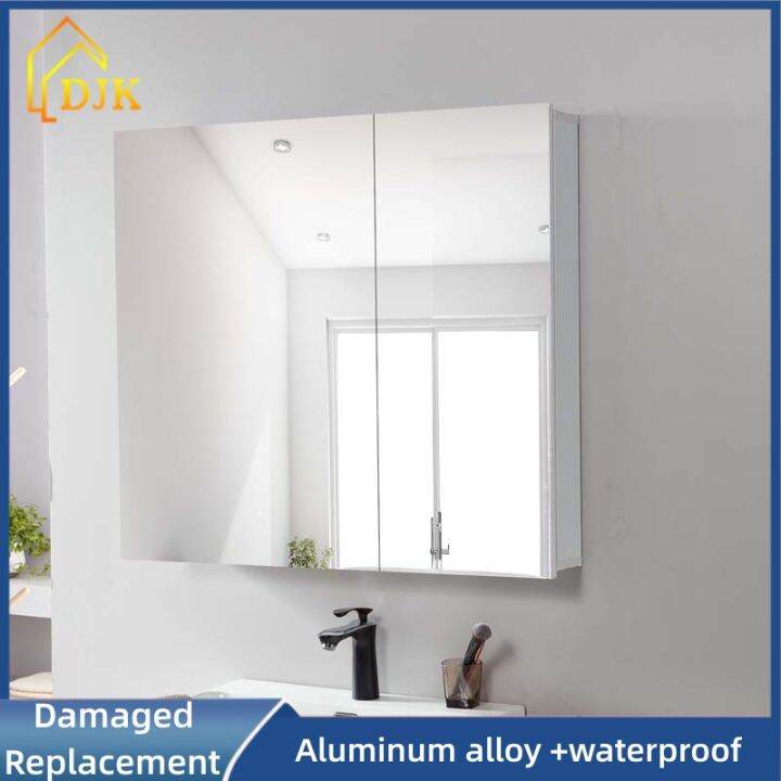 DJK Aluminum Alloy Bathroom Mirror Wall Mounted Waterproof
