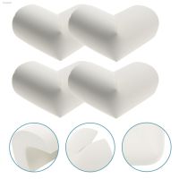 ﹉ 4 Pcs Baby Edge Protectors L-shaped Anti-collision Angle Corner Guards Proof 5.5X5.5cm Covers White Nbr Rubber Safety