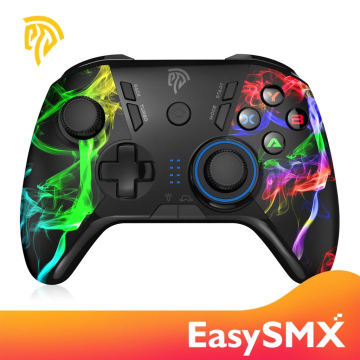 EasySMX 9110 Wireless Gamepad PC Gaming Controller for PC/PS3/Android Smart  TV/TV Box, with 4 Programmable Buttons, Dual Vibration Joystick, Support