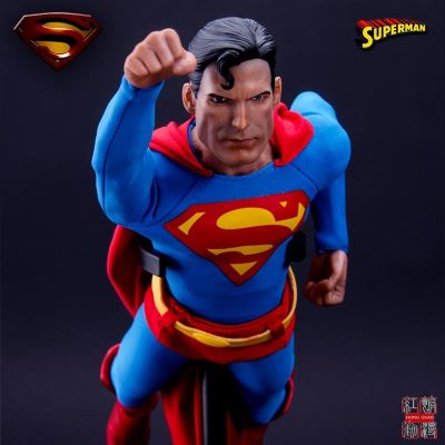 crazy toysDC Justice League 12-inch joint super-movable manga version Superman hand-made boxed model decoration 【APR】