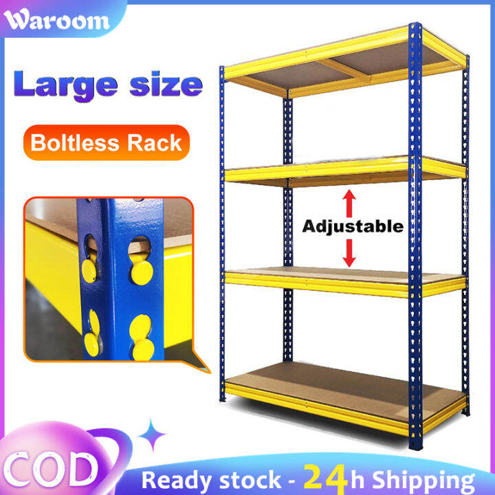 WAROOM【Adjustable 】4/5 Tier Heavy Duty Metal Boltless Rack Warehouse