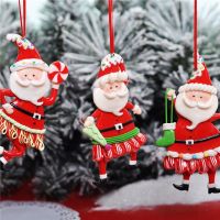 Fashion model shop Christmas Home Decorations Doll Pendant Toy Santa Claus Soft Pottery Christmas Pendant