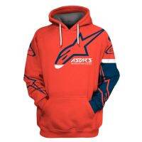 ♤۩ motogp กลางแจ้ง Alpinestars รถจักรยานยนต์ชุด 3D พิมพ์ฤดูใบไม้ร่วงมหาวิทยาลัยเสื้อแขนยาวผู้ชายวินเทจสี Hooded