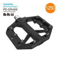 SHIMANO Flat Pedal PD-GR400 บันไดจักรยาน สำหรับสายลุย ชอบทางเทรล ทางดิน ชอบบันไดที่ยึดรองเท้าได้มั่นคง จัดรุ่นนี้ไป