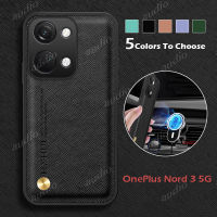 เคสกันกระแทกกล้องหนังกากบาทสำหรับ OnePlus Nord 3 CE3ไลต์ Nord3 5G 2023เคสกันกระแทกมือถือหนังหรูหราสำหรับ Oneplus Nord CE 3 3 3 Lite Nord3 5G ปลอกแม่เหล็กยึดโทรศัพท์รถ Funda