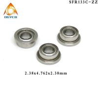 1pcs 2.38x4.762x2.38 mm SFR133C ZZ ABEC7 Stainless Steel Flange Hybrid Ceramic Bearing R133 FR133 SFR133 Z Inch Flanged Bearing