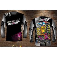 [In stock] 2023 design   3d shirt Fshion   HONDA BEAT FULL SUBLIMATION LONGSLEEVE  printed long-sleeved motorcycle jersey    ，Contact the seller for personalized customization of the name