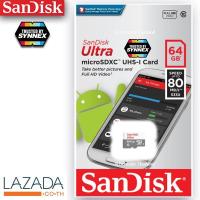 64GB Sandisk Ultra microSDXC UHS-I Card 80MB/s (เมมโมรี่การ์ด)