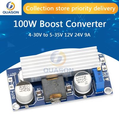 【YF】☃☫  100W DC-DC Boost Up Converter 4-30V to 5-35V 12V 24V 9A Supply Module Integrated Circuits