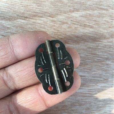 Perunggu Antik Engsel Pintu Kabinet Pola Pintu Diukir Engsel Kotak DIY 6 Lubang Engsel dengan Sekrup Mebel Hardware30x22Mm 2 Buah