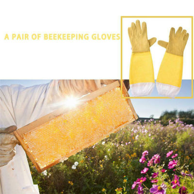 การเลี้ยงผึ้งถุงมือป้องกันแพะผึ้งรักษาด้วย Vented beekeeper แขนยาวที่มีคุณภาพสูงผึ้งอุปกรณ์เครื่องมือ