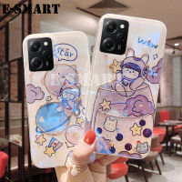 เคสสำหรับ Redmi Note 12 Pro Plus เคสกากเพชรส่องแสงเป็นประกายวิบวับพลอยเทียมสีฟ้าอ่อนถ้วยบอลลูนเคสซิลิโคนคลุมเด็กผู้หญิงสำหรับ Redmi Note 12 Pro + Plus ฝาหลัง