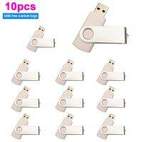 10pcs/lot Rotable USB Flash Drive 2.0 Pen Drives 64GB 32GB 16GB 8GB 4GB Pendrive Usb Memory Stick Free Logo for Photography Gift