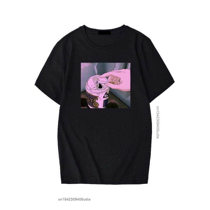 เสื้อยืดผู้หญิงพิมพ์ลายอนิเมะมาใหม่ล่าสุด-sad-vaporwave