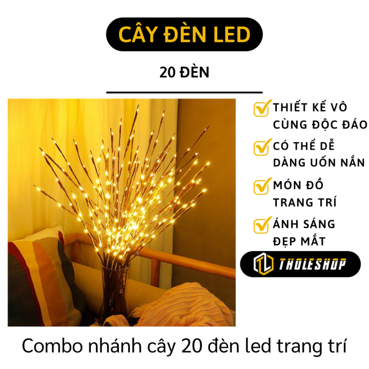 Nhánh cây đèn led - Combo 20 Đèn led pháo hoa kiểu nhánh cây - Đèn ...