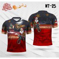 ใหม่ Fashionkaos ซานตา Natal แต่งงานคริสมาสต์เสื้อ Natal Jersey ซานตาคลอส 2023