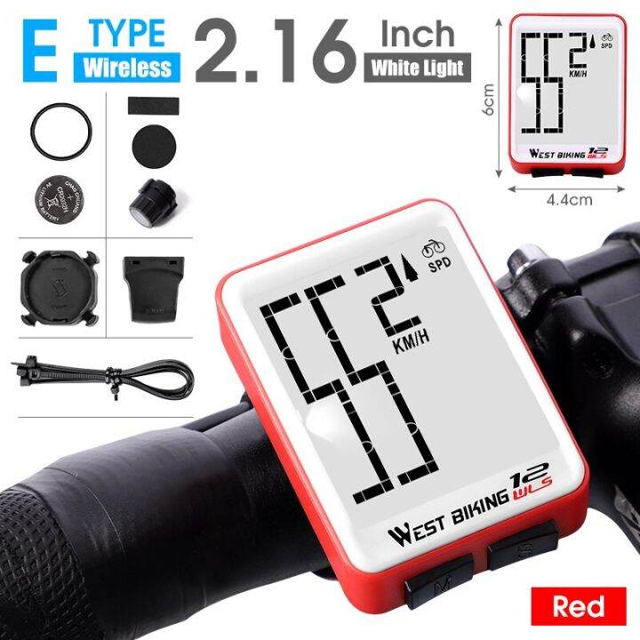WEST BIKING Wireless Bicycle Computer Backlight Waterproof Cycling