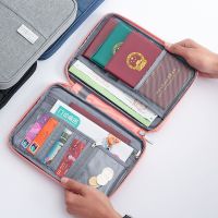 【LZ】✾✈  Certificado de cation saco de armazenamento de documentos de viagem organizador de armazenamento de documentos de família titular do passaporte armazenamento de documentos à prova dwaterproof água