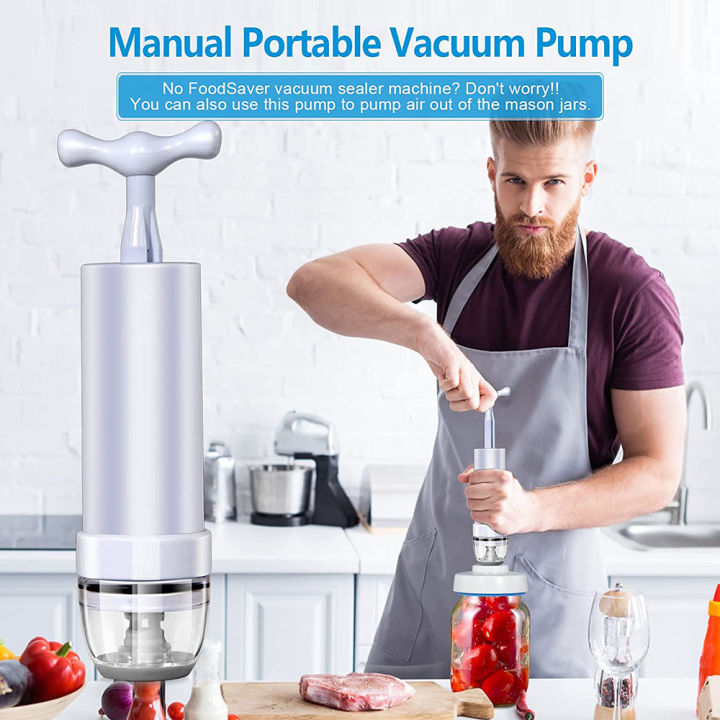 คลังสินค้าพร้อม-zir-mall-original-jar-sealer-for-foodsaver-vacuum-sealer-jar-vacuum-sealing-kit-with-accessory-hose-and-portable-manual-vacuum-pump-for-mason-jars-with-wide-and-regular-mouth