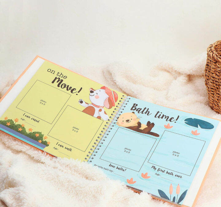 novo-baby-baby-memory-book-baby-journal-first-year-photo-album-up-to-the-first-5-years-perfect-for-boys-and-girls-achievements-memories-milestones-baby-shower-present