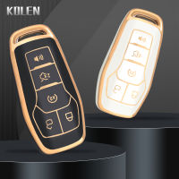 【2023】TPU Car Remote Key Case Cover Fob For Ford Fusion Mondeo Mustang F-150 Explorer Edge 5 Buttons Protector Shell Bag Accessories