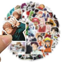 SALE!anime   onepiece วันพีซ NARUTO jujutsu kaisen ลายการ์ตูนอะนิเมะ ดาบพิฆาตอสูร มหาเวทย์ผนึกมาร  50แผ่น  sticker