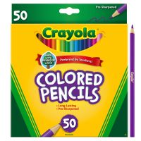 สีไม้ ไร้สารพิษ Crayola Colored Pencils, 50 Count