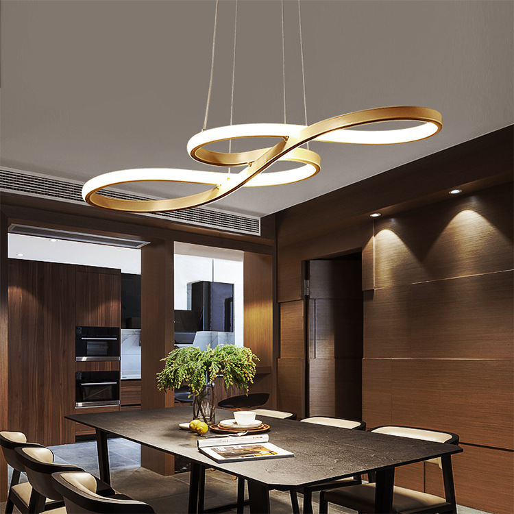LED Chandelier Dining Room Ceiling Light Acrylic Restaurant Pendant Lamp Light 