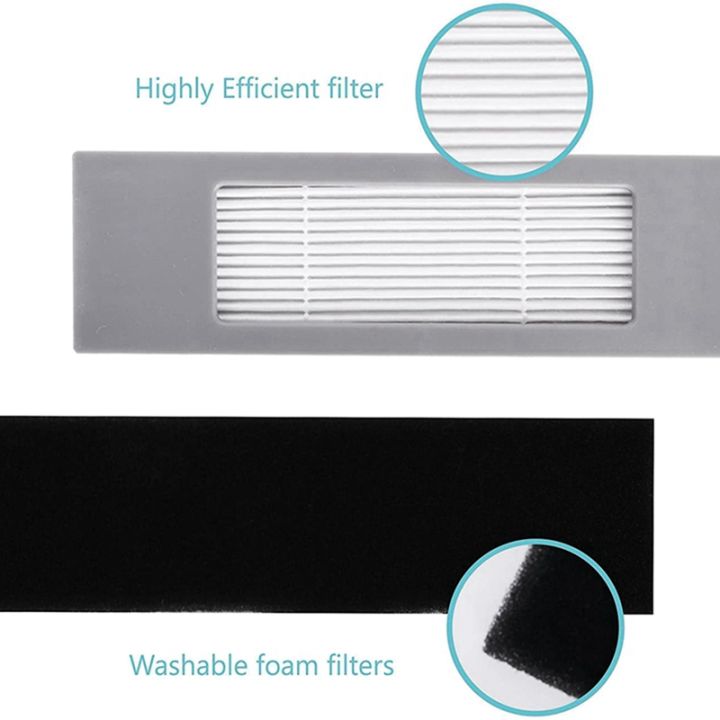 25pcs-suitable-for-ecovacs-sweeper-ozmot8-t9pro-t9aivi-side-rolling-brush-rag-filter-screen-dust-bag