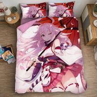 【hot】✟ Yae Anime Print Set Duvet Covers Pillowcases Piece Comforter Sets Bedclothes Bed 04