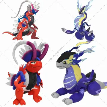 30cm Pokemon Scarlet Violet Series Plush Toy Anime Figures Koraidon  Miraidon Model Doll Monsters Peripherals Kawaii Kid Gift