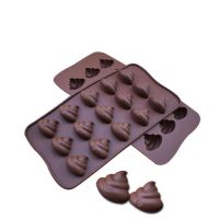 【CW】 Poop Shaped Silicone Mold Super Small Smiley Chocolate Cookies Fondant Jelly Baking Tools Gadgets