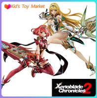 ของเล่นตัวการ์ตูนอะนิเมะญี่ปุ่น Xenoblade เชื้อโรค2 Pyra Jake RA หุ่นแอ็กชันกล่องขนาด27ซม.