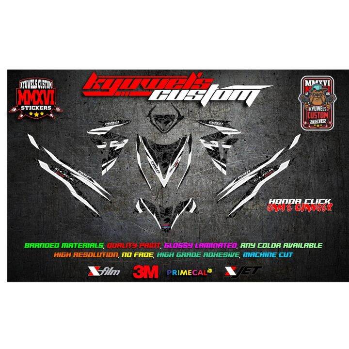 Honda Click 125i/150i Full Decals Sticker Lazada PH