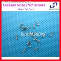 500pcs Size 1.0x3.6mm Eyeglass Glasses Screws Nose Pad Screw with Head Slot Eyewear Accessories Free Shipping