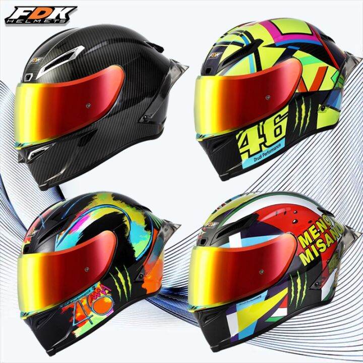 Helmet Full Face FDK PST Helmet for Motorcycle Full Face Helmet with