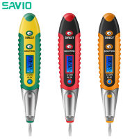 SAVIO เครื่องทดสอบดินสอหน้าจอ LCD,เครื่องตรวจจับแรงดันไฟฟ้า AC/DC 12-250V สำหรับเครื่องมือช่างไฟฟ้า