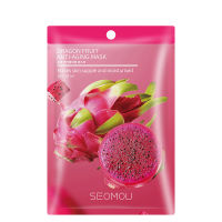 SEOMOU มาส์กหน้า ยอดนิยม สูตร ลดริ้วรอย หน้าใส กระชับรูขุมขน บำรุงผิว ลดสิว Dragon Fruit Anti-Aging Mask