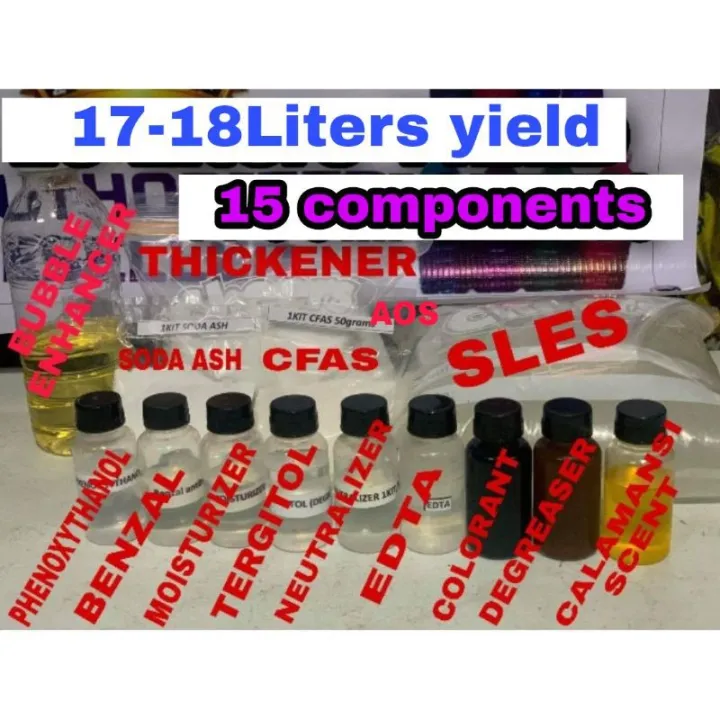 DIY DISHWASHING LIQUID KIT 15 COMPONENTS Lazada PH