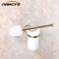 ∏► Toilet Brush Holders Luxury Antique Finish Toilet Brush Holder With Ceramic Cup Household Products Bathroom Decoration 9068K